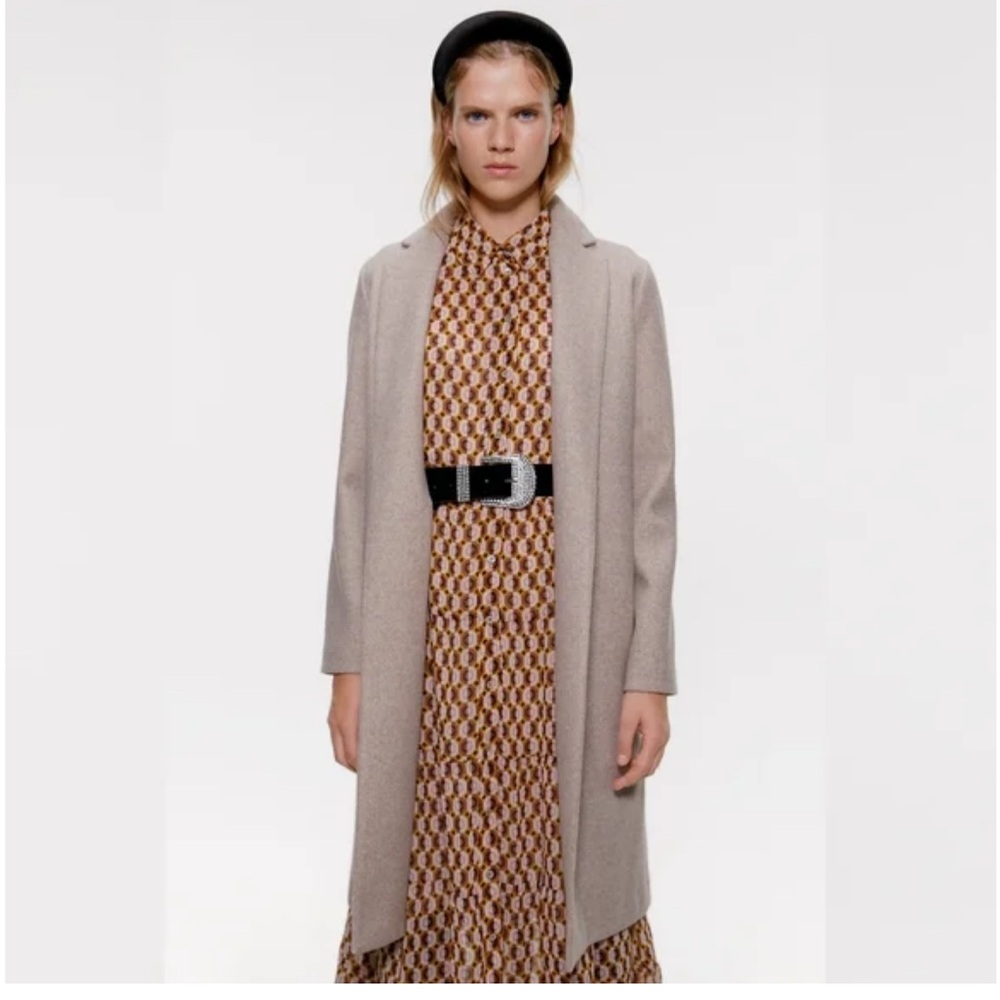 ZARA Beige Soft Long Coat